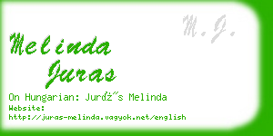 melinda juras business card